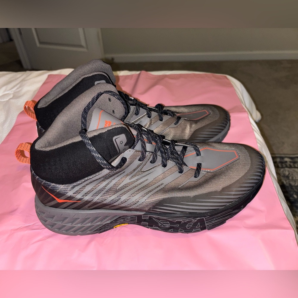 Hoka Men's Black and Gray Hiking Boots MSRP $175 - Picture 3 of 6